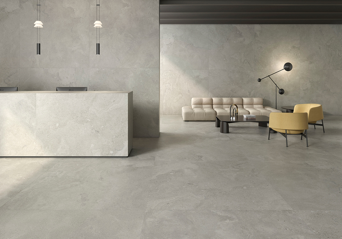 Amb portlandstone gris 160x160