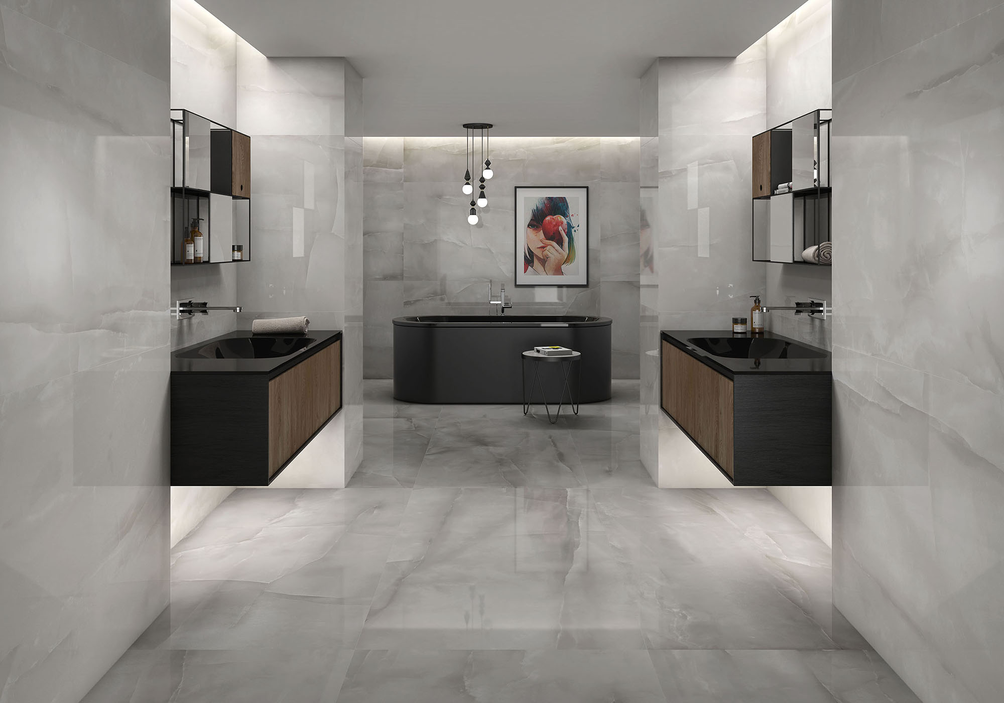 Pearl grigio room set
